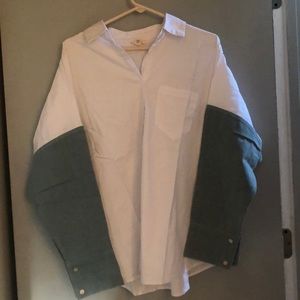 Brand new 12th tribe button down oversized shirt